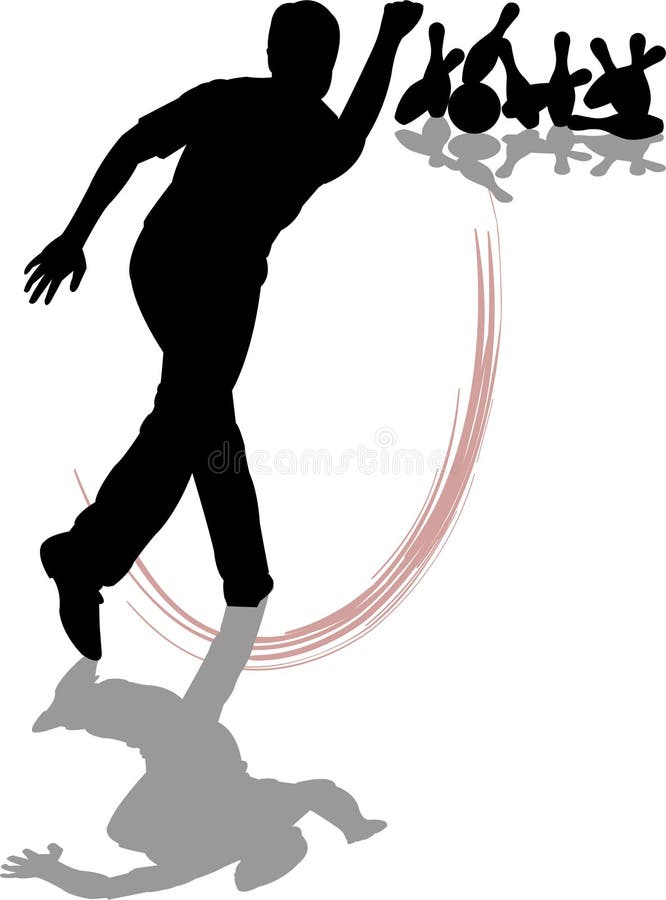 Man Bowling stock illustration. Illustration of bowl, icon - 987564