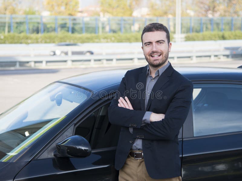 Man car new car smile stock photo. Image of driver, smile - 46591648