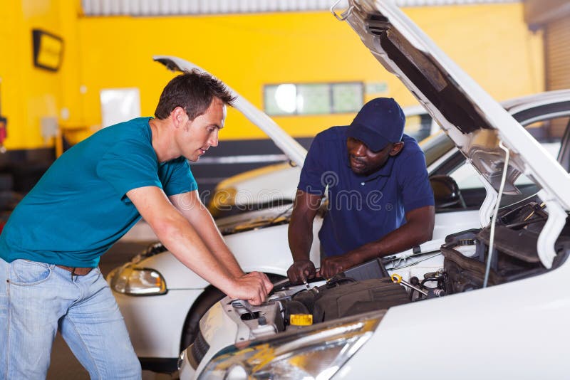 Man Car Repair Stock Images pic