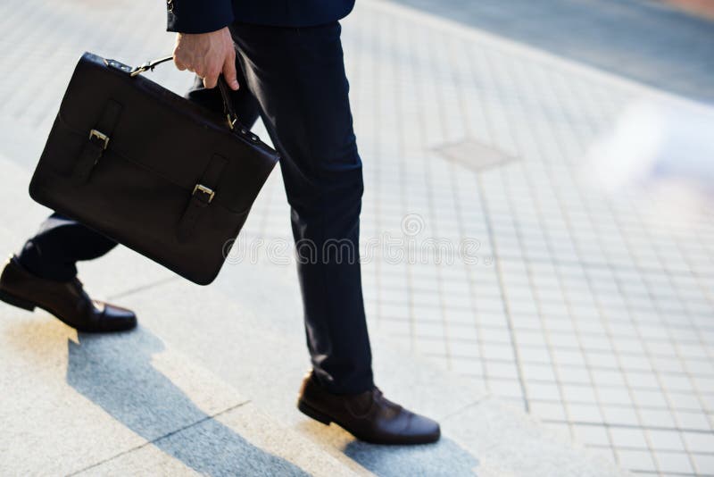 Man Carrying His Bag To Work Stock Image Image of formal, pants 115361645