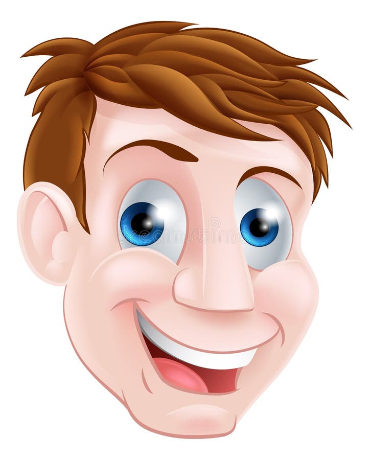 Man cartoon face stock vector. Illustration of head, retro - 48695472