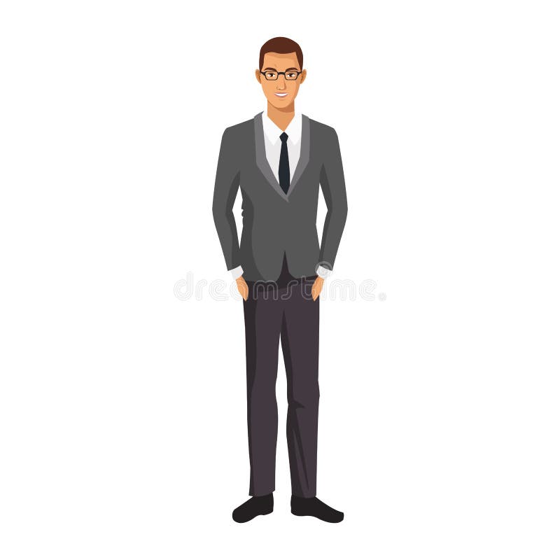 Executive man clothes stock vector. Illustration of clothing - 79219664