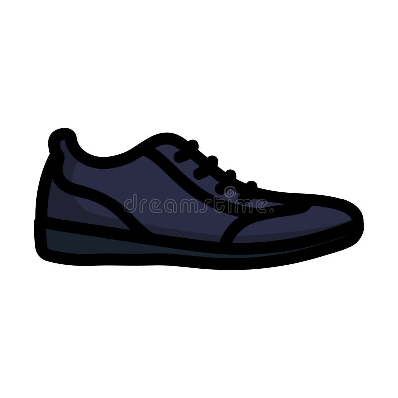 Casual Shoe Icon. Autumn Street Shoes.Outline Shoes Sign. Stock Vector ...