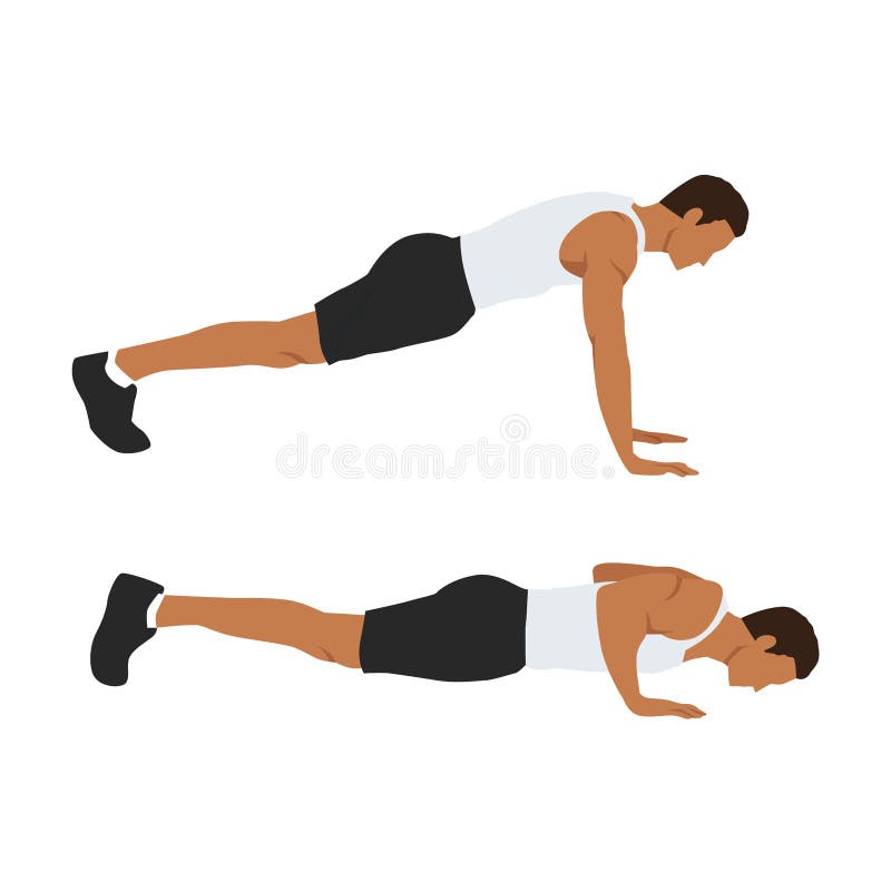 Push Up Stock Illustrations – 9,583 Push Up Stock Illustrations, Vectors &  Clipart - Dreamstime