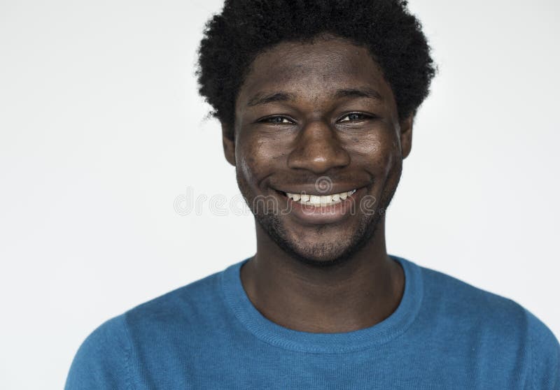 Man Cheerful Studio Portrait Concept royalty free stock image