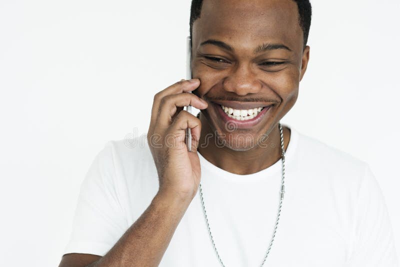 Man Cheerful Studio Portrait Concept royalty free stock photo