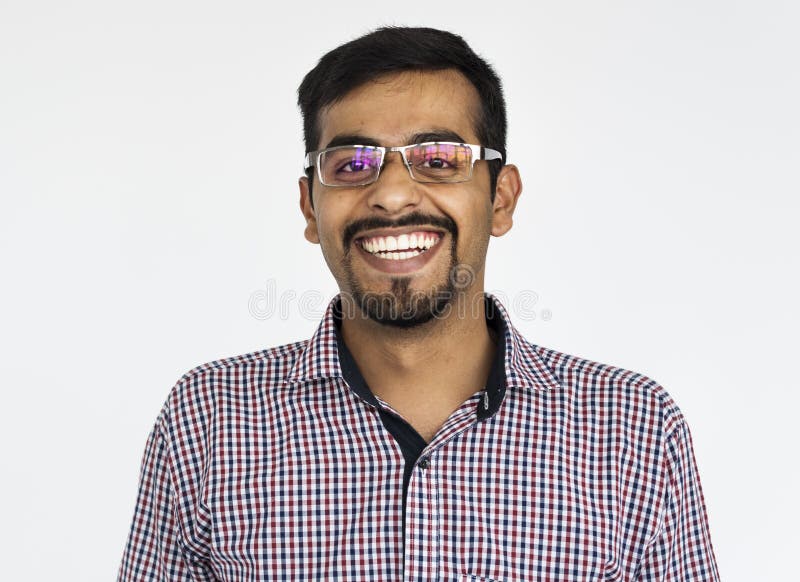 Man Cheerful Studio Portrait Concept royalty free stock photos