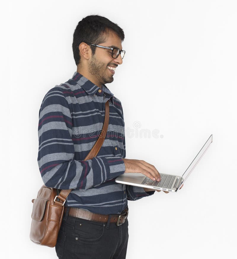 Man Cheerful Studio Portrait Concept stock image