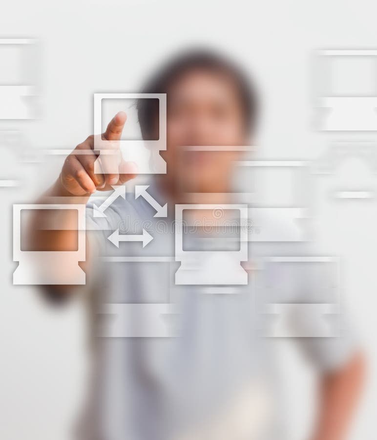 Man choose stock images