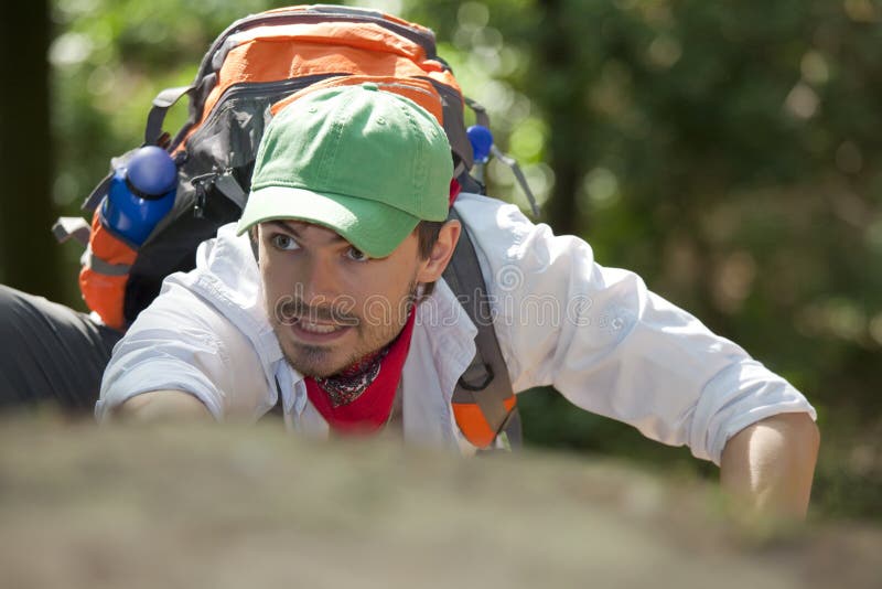 Man climbing