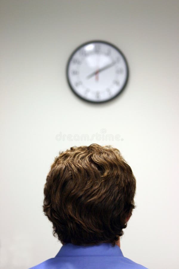 Man and clock stock photo. Image of time, view, clock, precise 964924