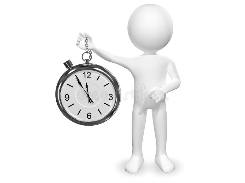 Man With Clock Royalty Free Stock Photography Image 36385997