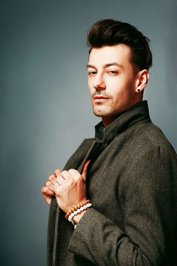 Man in a coat royalty free stock photo Man in a coat royalty free stock photo