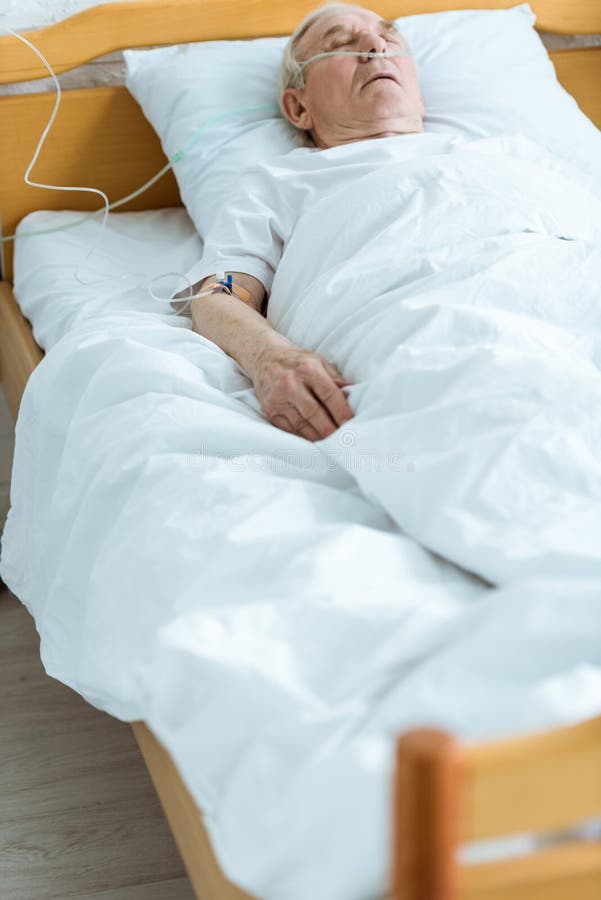 Man in Coma on Bed in Hospital Stock Photo Image of texture