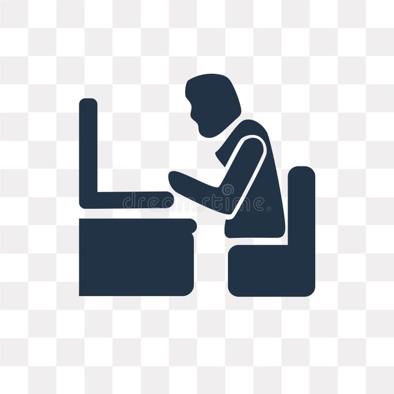 Man with Computer Screen vector icon isolated on transparent background, Man with Computer Screen transparency concept can be us royalty free illustration Man with Computer Screen vector icon isolated on transparent background, Man with Computer Screen transparency concept can be us royalty free illustration