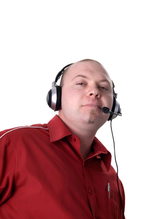 Man - consultant with headset