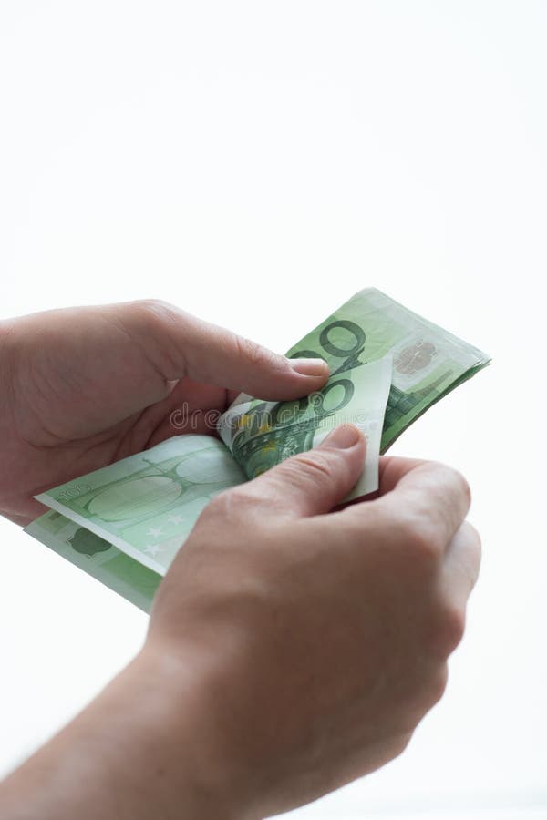 Man counting euro stock photo Man counting euro stock photo