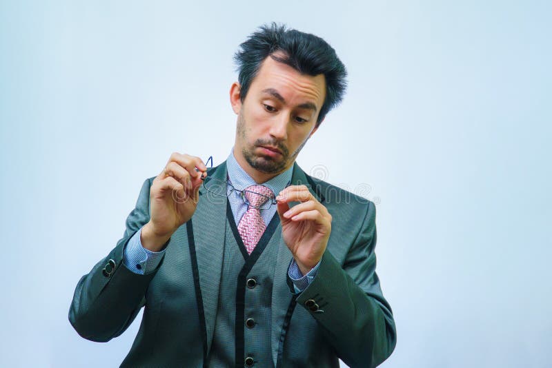 Disheveled Man In Suit With An Unbuttoned Shirt Stock Photo - Image of ...