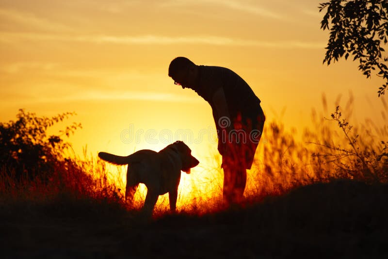 Man with dog stock image. Image of leisure, lifestyles - 32470029