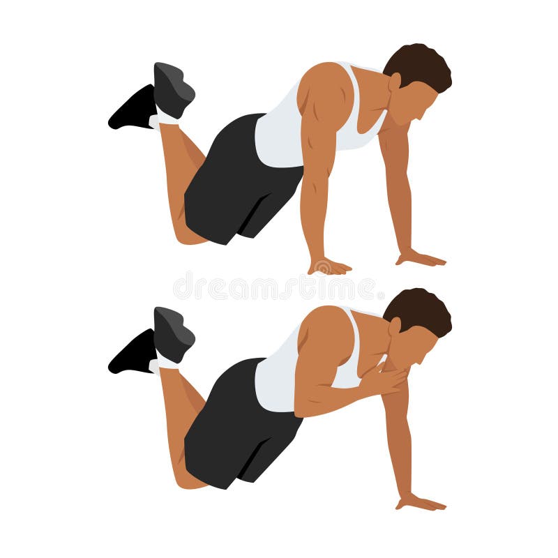 Plank shoulder online touch exercise