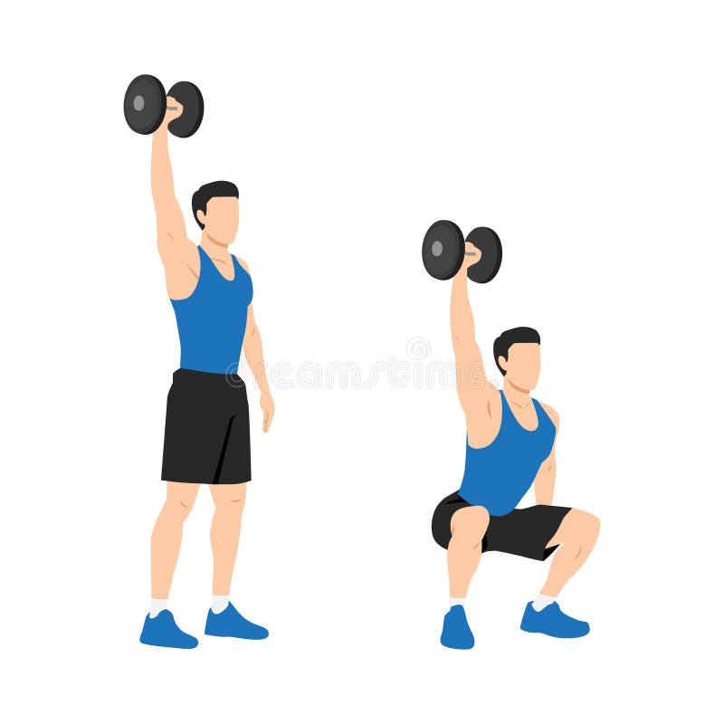 Single db overhead squat sale