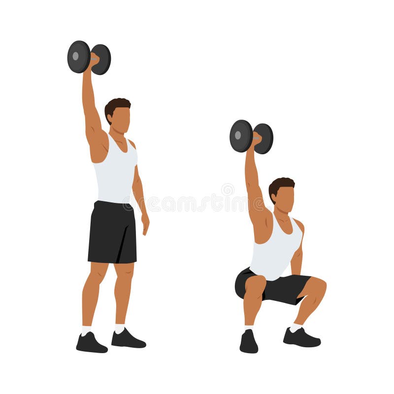 Single dumbbell overhead squat sale