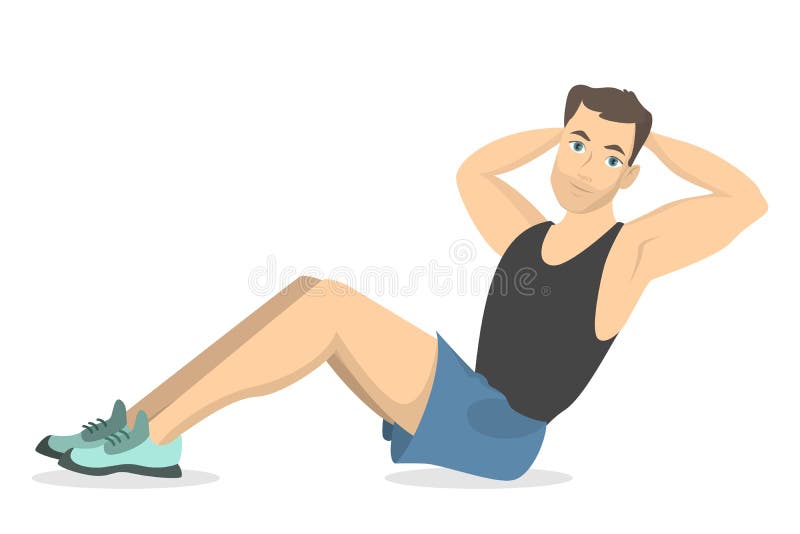 Man Doing Sit Ups Stock Illustrations 87 Man Doing Sit Ups Stock Illustrations Vectors Clipart Dreamstime