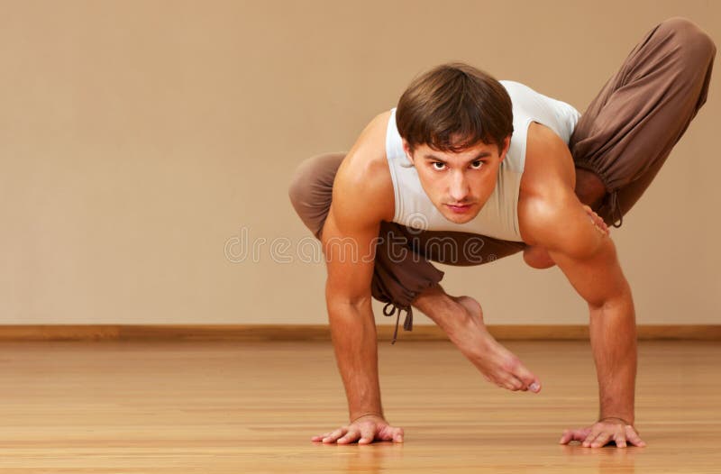 Man doing yoga