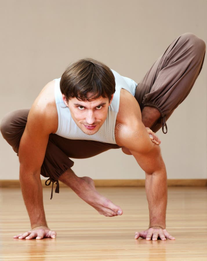 Man doing yoga