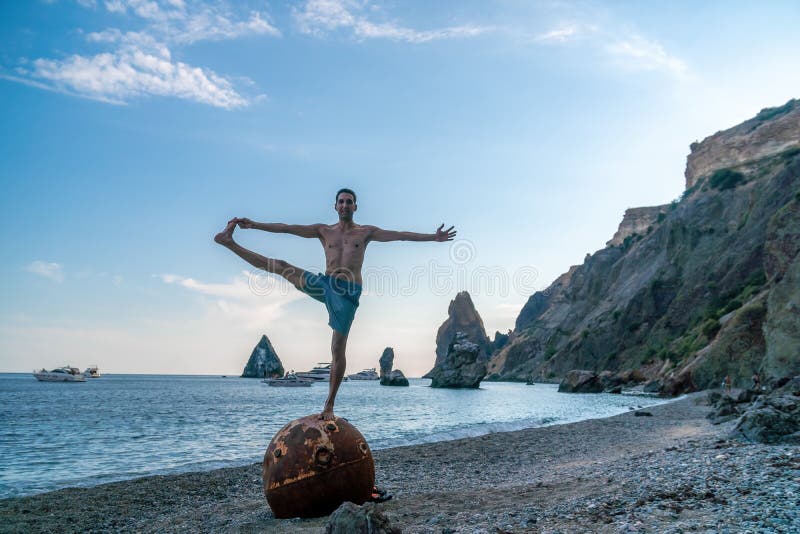 254 Beach Man Old Yoga Stock Photos - Free & Royalty-Free Stock Photos ...