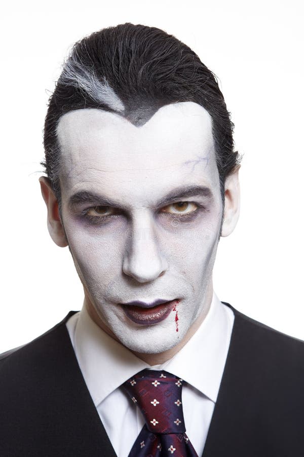 Man in Dracula Fancy Dress Costume Stock Image - Image of scary, shot ...