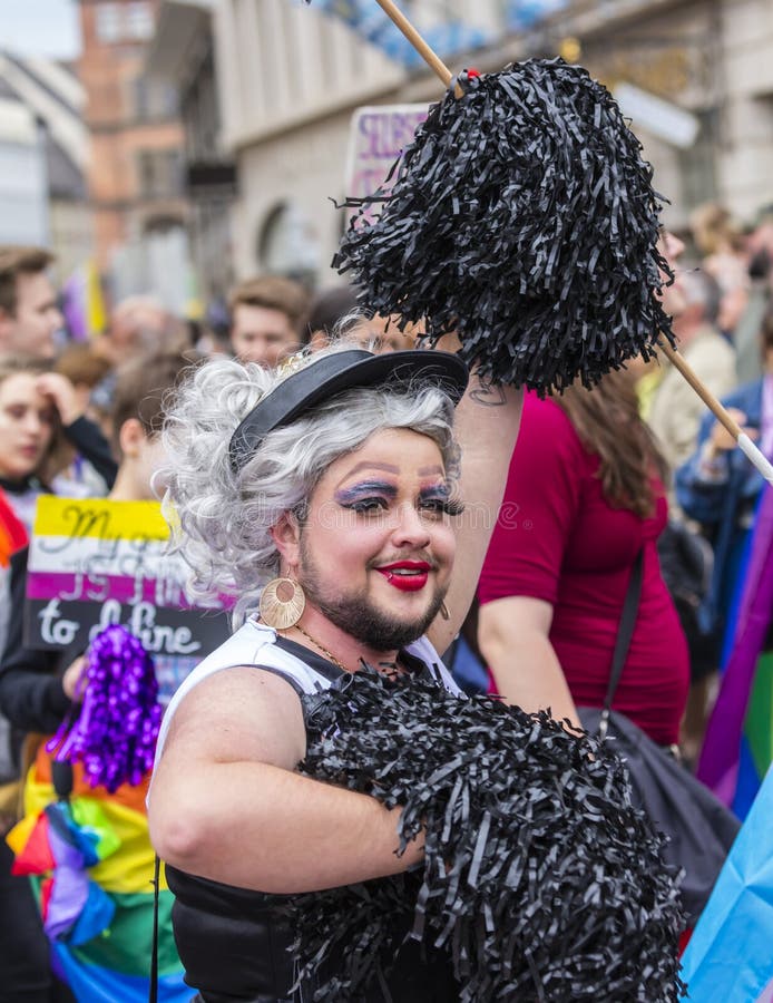 2019: a Man Dressed As a Cheerleader Attending the Gay Pride Parade ...