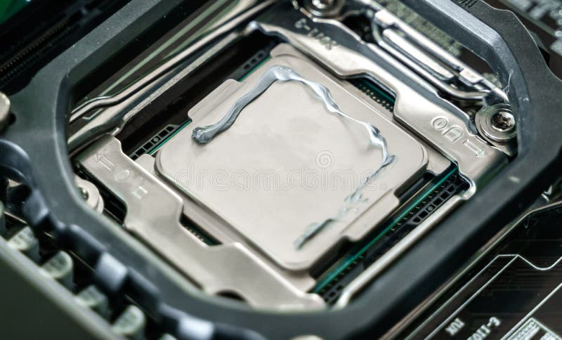 Man engineer,collector. Independent self computer assembly. Mounting in sockets processor,random access memory RAM,motherboard,fan. Assembly of home crypto farm. Generating tokens,cryptocurrency mining.