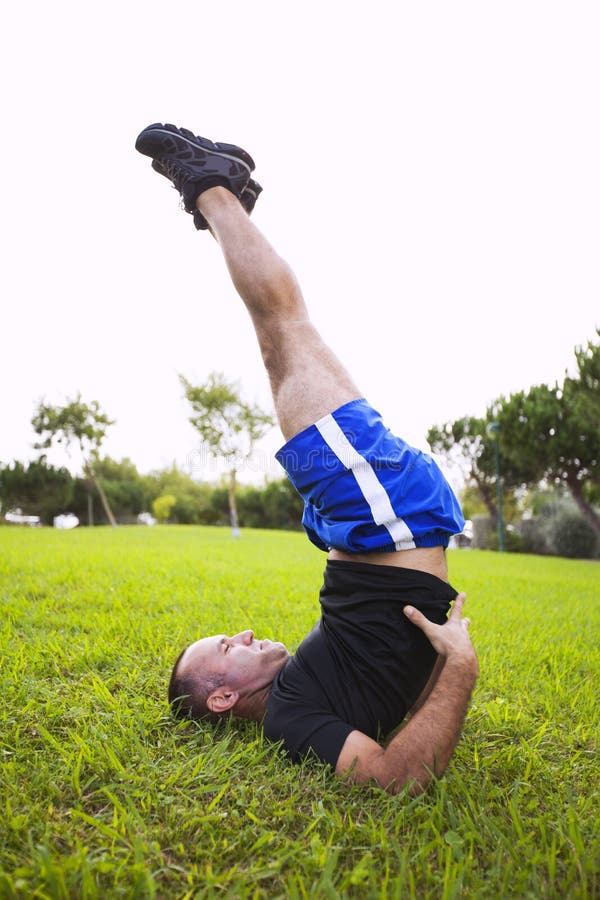 Man exercise stock image. Image of exercising, flexibility 36420313