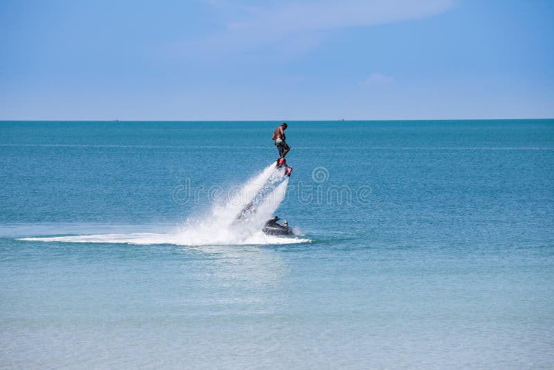 Flyboarding Stock Photo - Download Image Now - Flyboarding, Jet