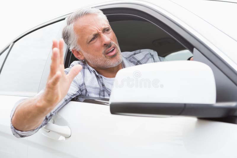 Man experiencing road rage royalty free stock photos Man experiencing road rage royalty free stock photos