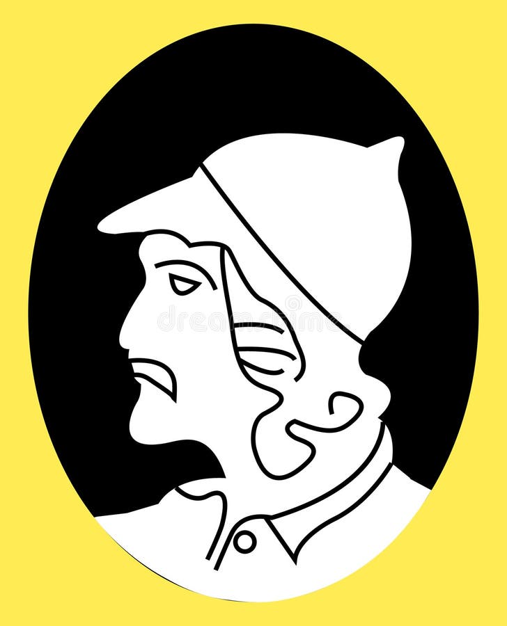 Man face silhouette stock vector. Illustration of gentleman 299755698