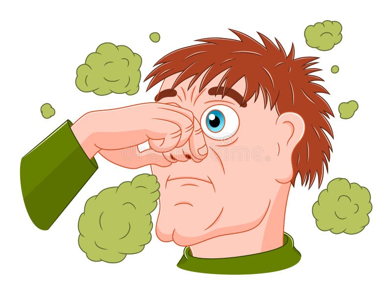 good smell face cartoon