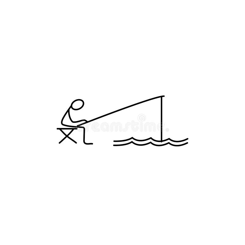 Stick Figure Fishing Stock Illustrations – 388 Stick Figure