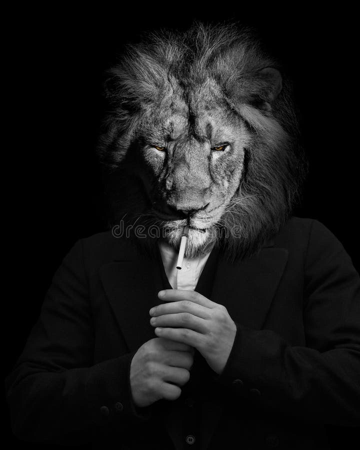 Man in the Form of a Lion , the Lion Person , Animal Face Isolated Black White Stock Image - Image of isolated, beauty: 239407817 Man in the Form of a Lion , the Lion Person , Animal Face Isolated Black White Stock Image - Image of isolated, beauty: 239407817
