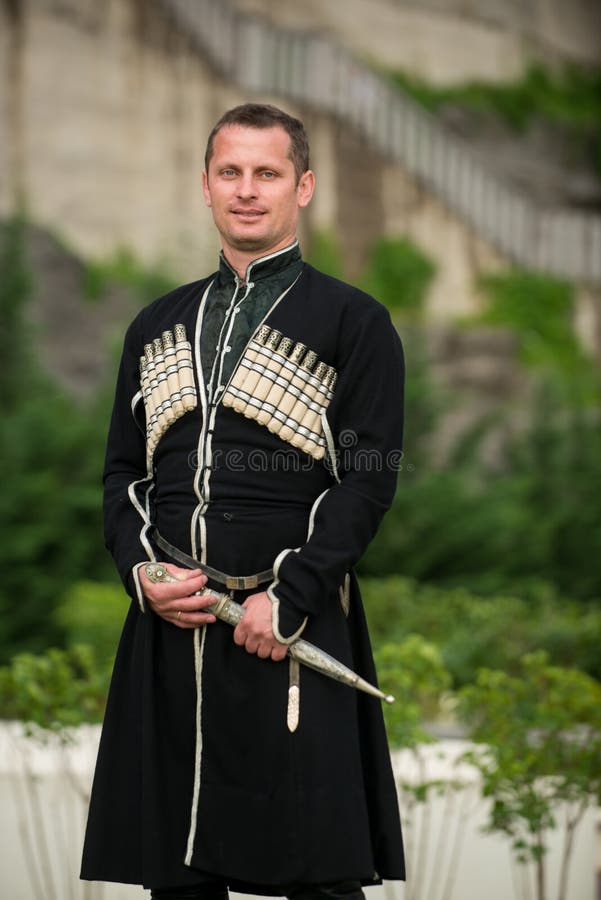 pay off aim to donate Man in Georgian National Dress. Stock Photo - Image of georgian, culture:  80063130