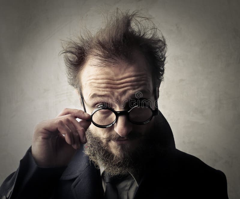 Man in glasses royalty free stock photography