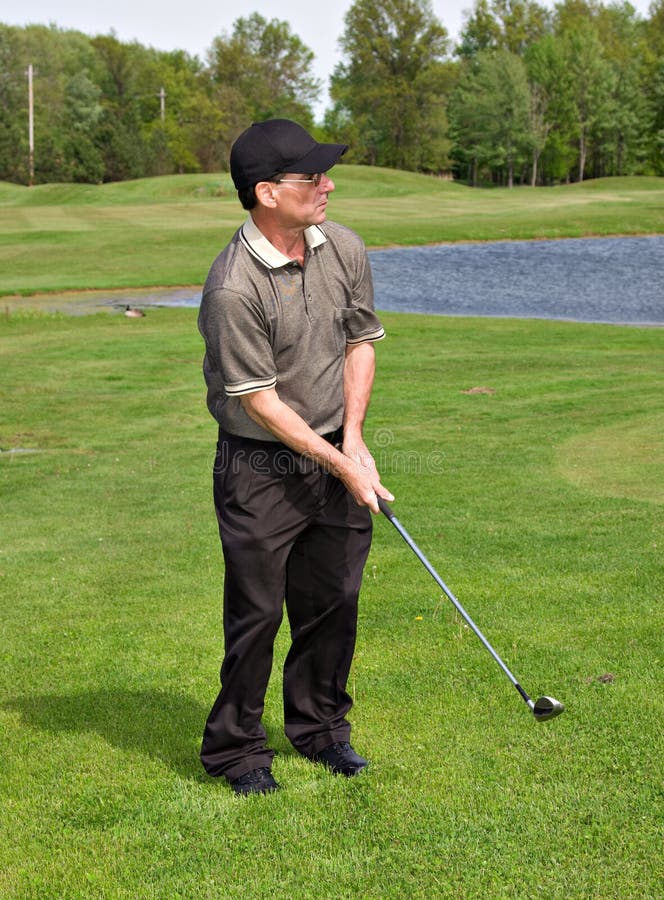 Man Golfing