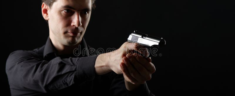 Man with gun