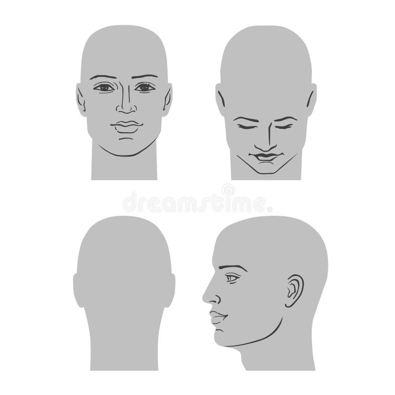 Man hairstyle head set