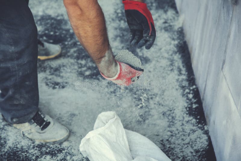 Hand in cement stock image. Image of cement, hands, marks 104186911