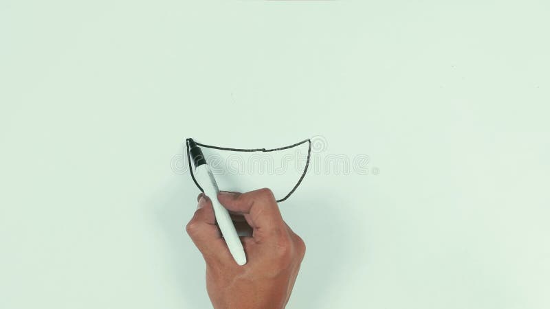 Man Hand Speed Draw Smartphone Using Black Marker Pen on Whiteboard and  Wipe it Stock Footage - Video of capsule, speed: 87624588