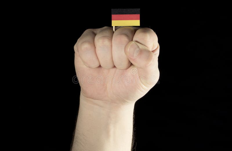 Fist With German Flag Stock Image Image Of Black Hand 8847123