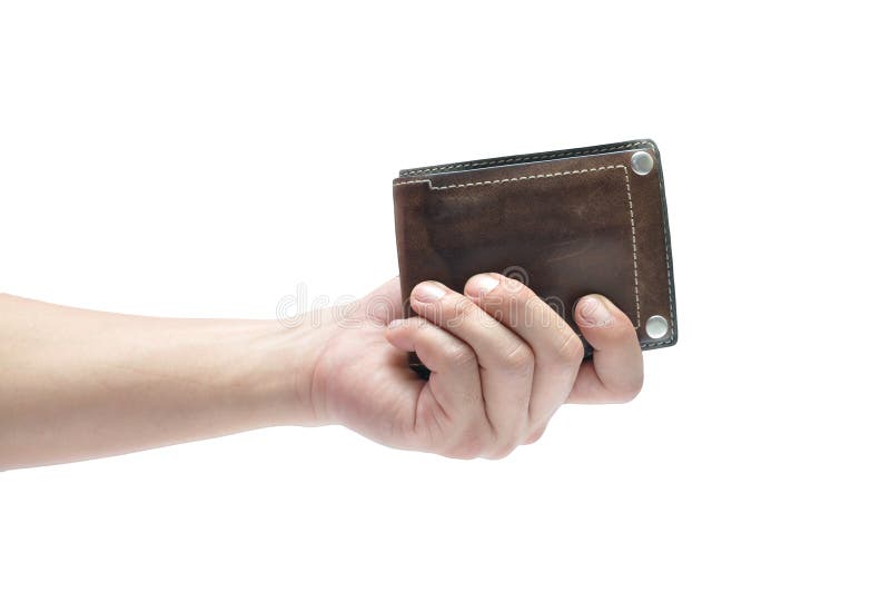 Man Hand Open an Empty Wallet Isolated on White Background with Stock Photo  - Image of businessman, male: 106450498