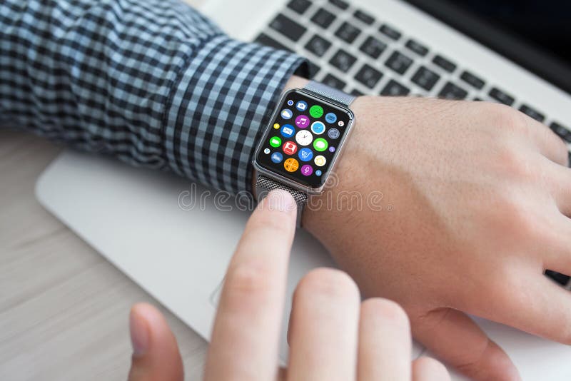 touch hand watch